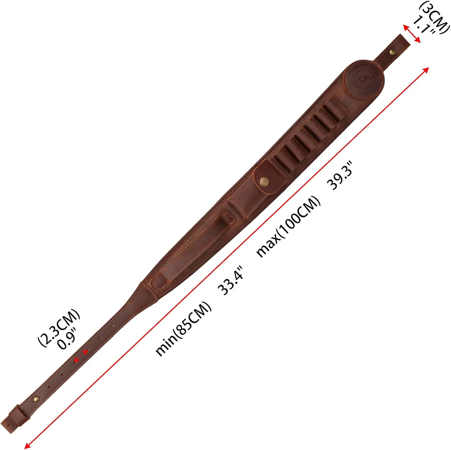 Tourbon Shotgun 12 Gauge Ammo Shell Holder Bandolier Gun Shoulder Strap Sling