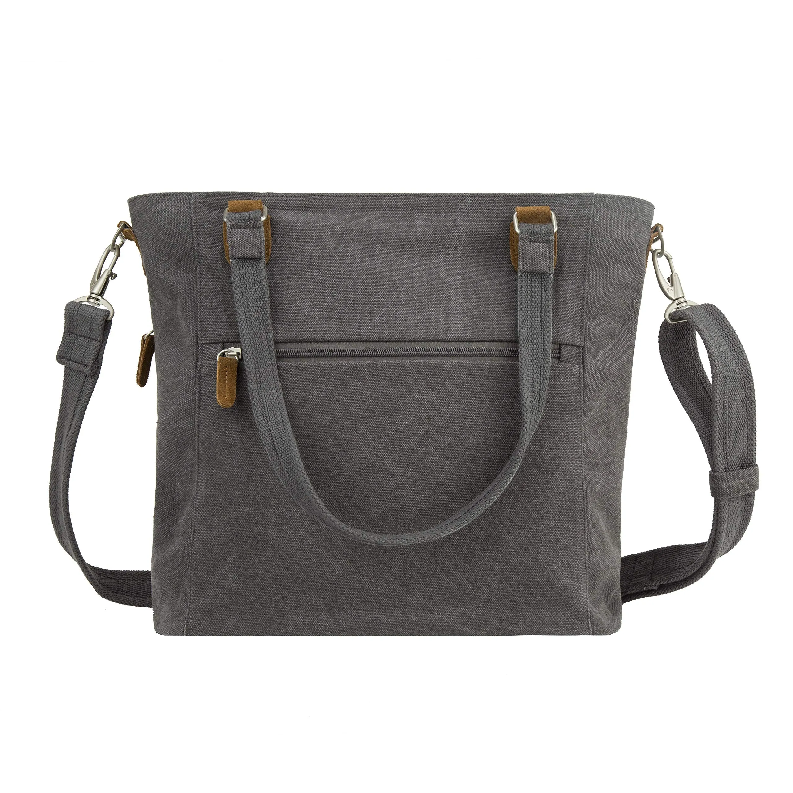 Travelon Anti-Theft Heritage Tote Bag, Pewter (Gray) - 33075 540