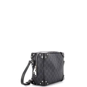 Trunk Shoulder Bag GG Coated Canvas with Studded Leather