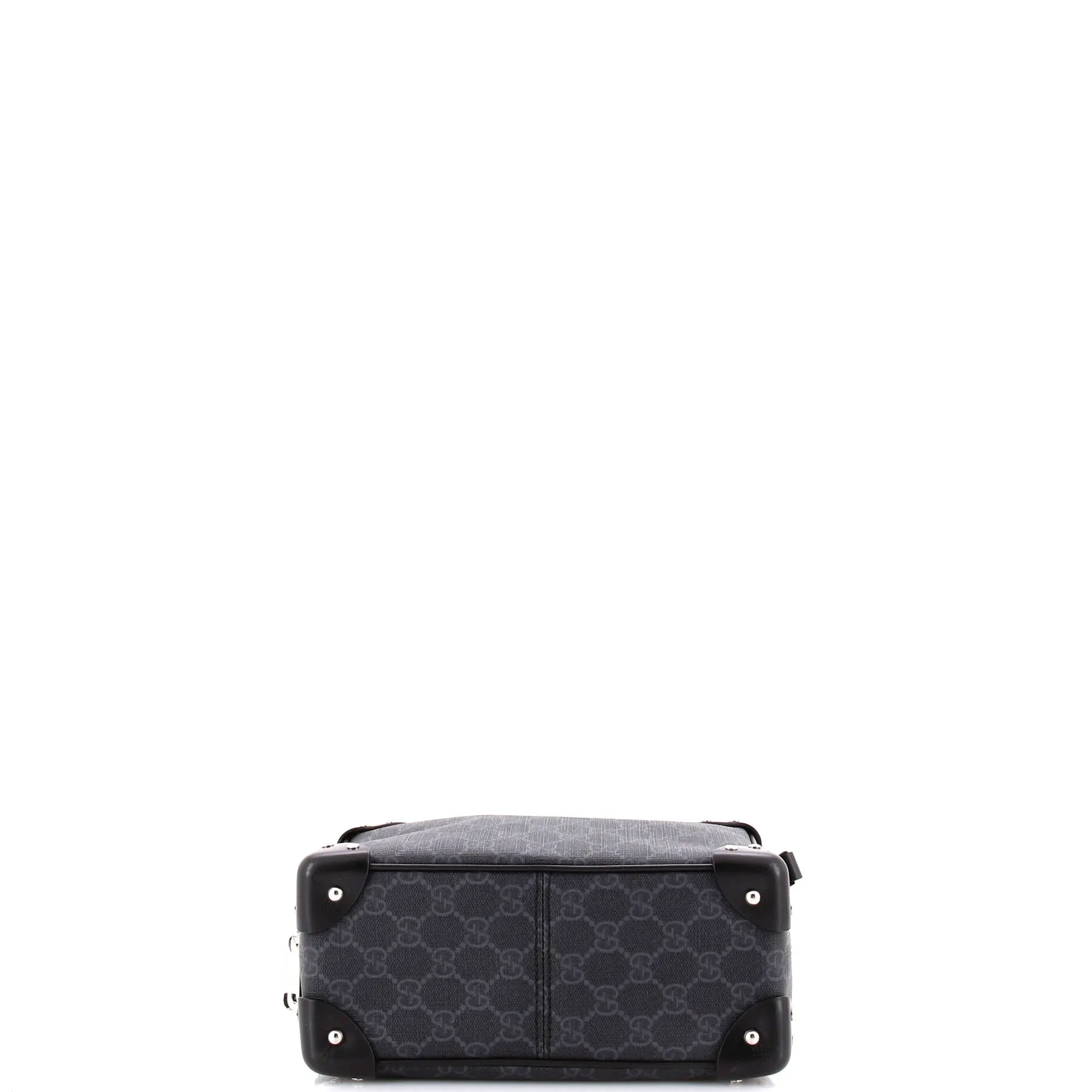 Trunk Shoulder Bag GG Coated Canvas with Studded Leather