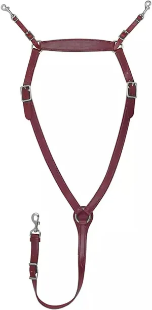 Tucker Classic Montreal Breast Strap Trail Horseback Riding Equestrian Sports Saddle Support Tack w/Durable Leather Over-The-Neck Breast Collar, Metal Hardware & Fleece-Lined Chest Tab
