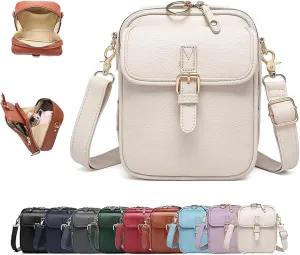 Urvashi Crossbody Leather Bag,Urvashi Crossbody Bag,Urvashivintage Double Layer Large Capacity Mini Cross Body Bags
