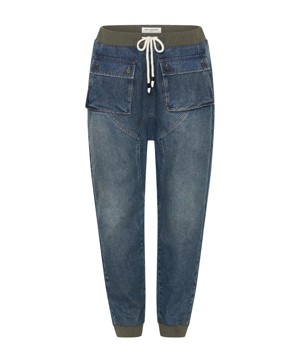 USED BLUE CADET JEANS