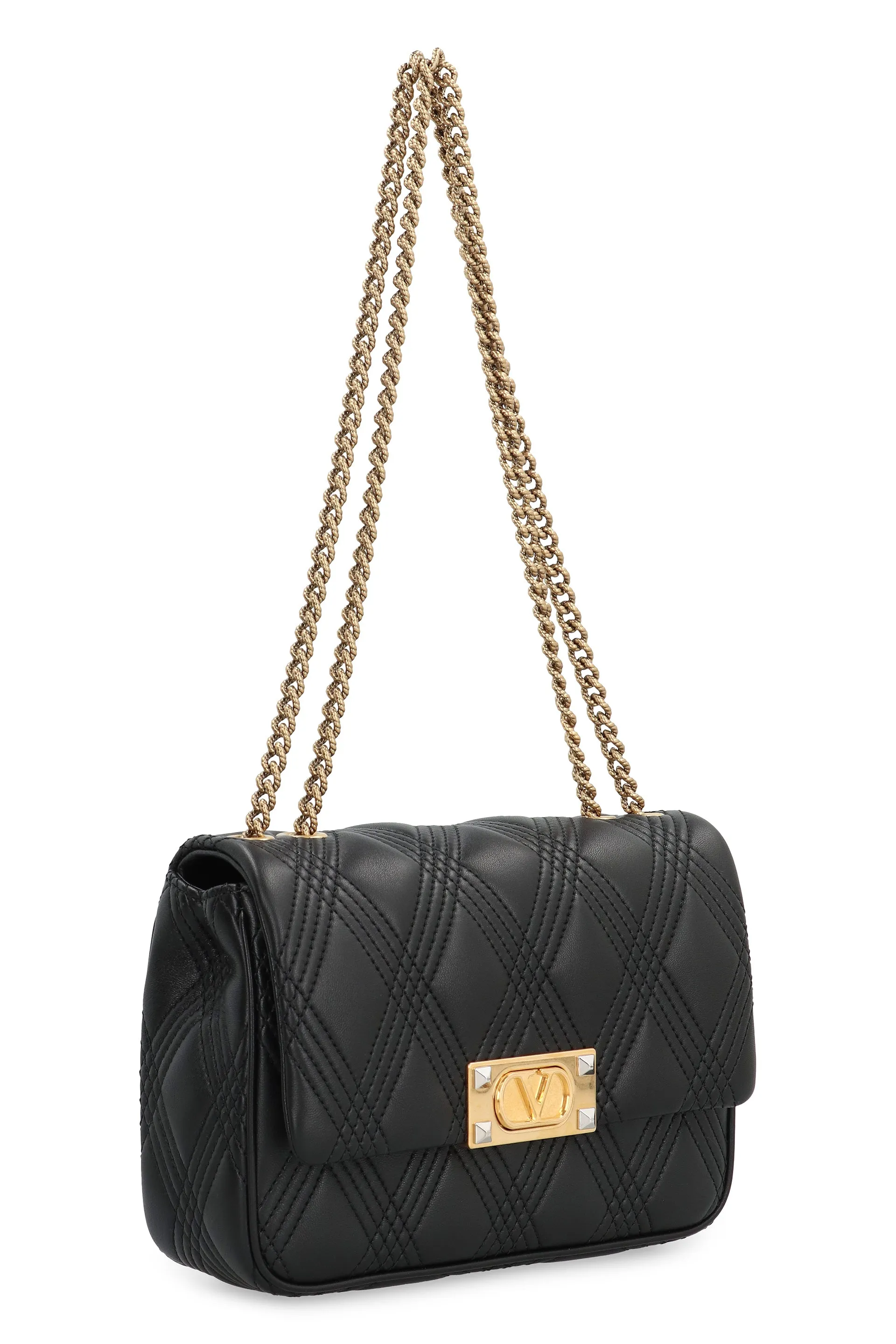 VALENTINO Mini Quilted Leather Shoulder Handbag