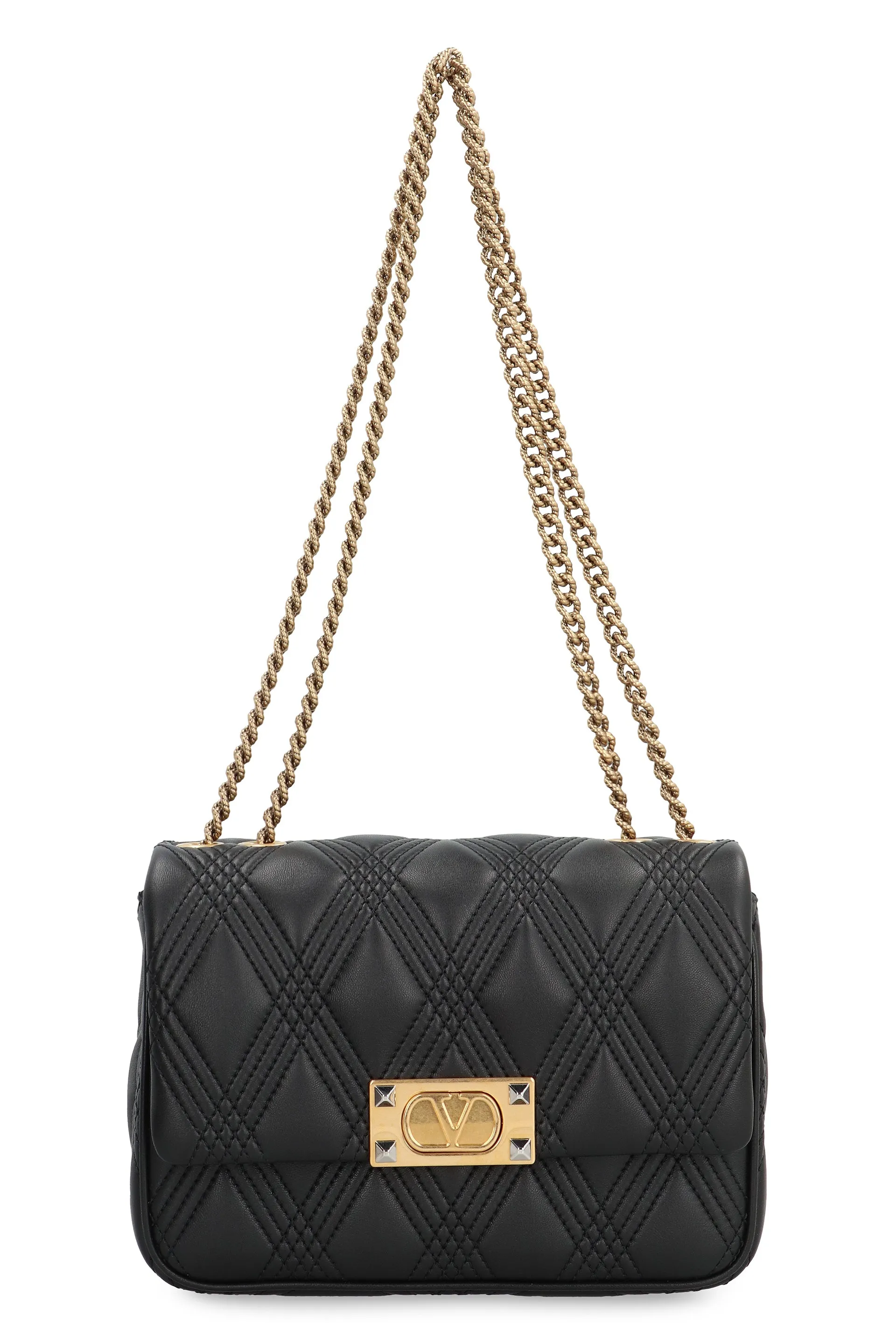 VALENTINO Mini Quilted Leather Shoulder Handbag