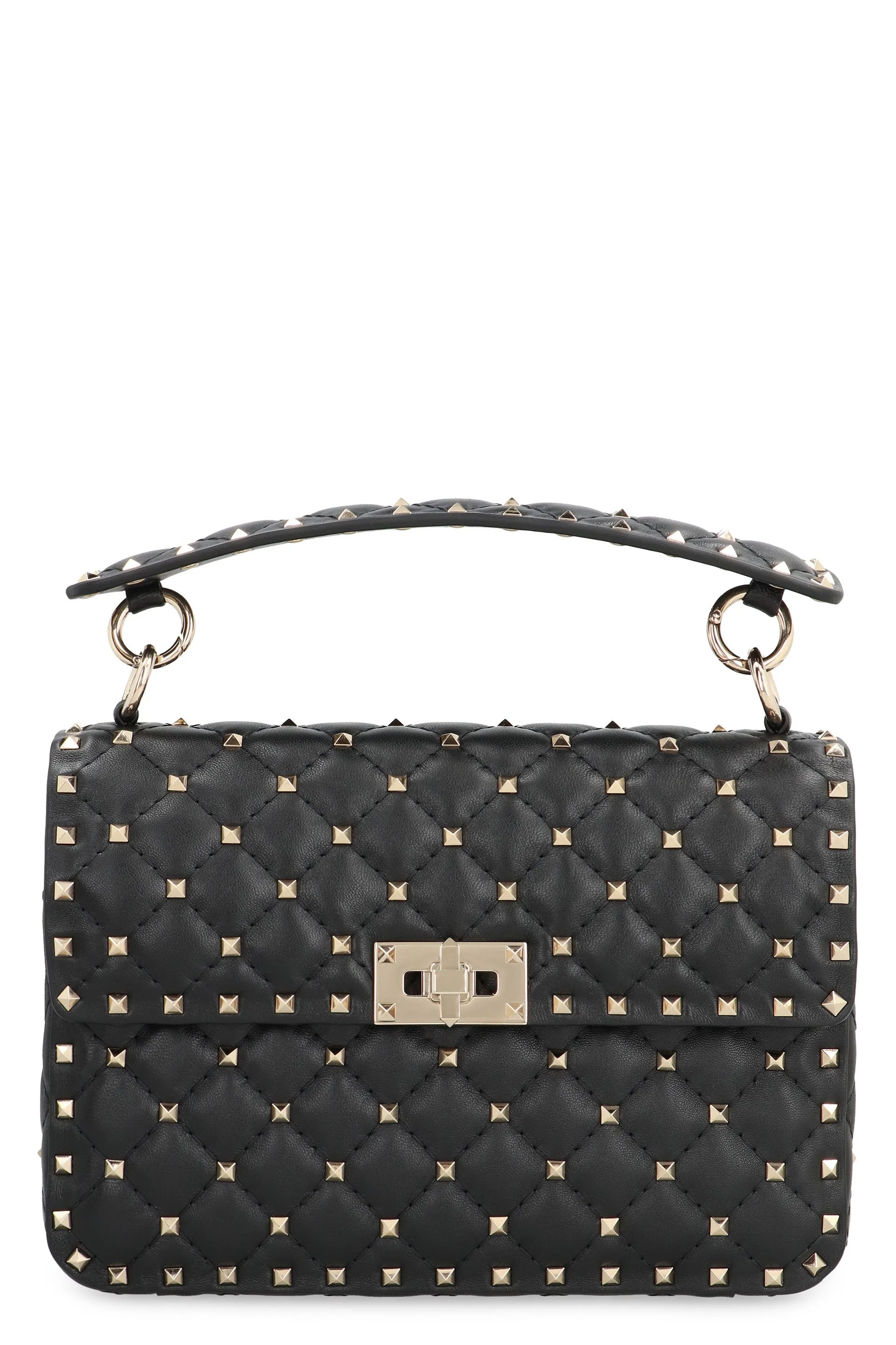 VALENTINO Mini Rockstud Spike Leather Handbag