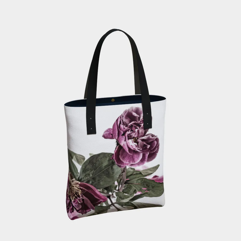 Velvet Peonies Luxury Tote