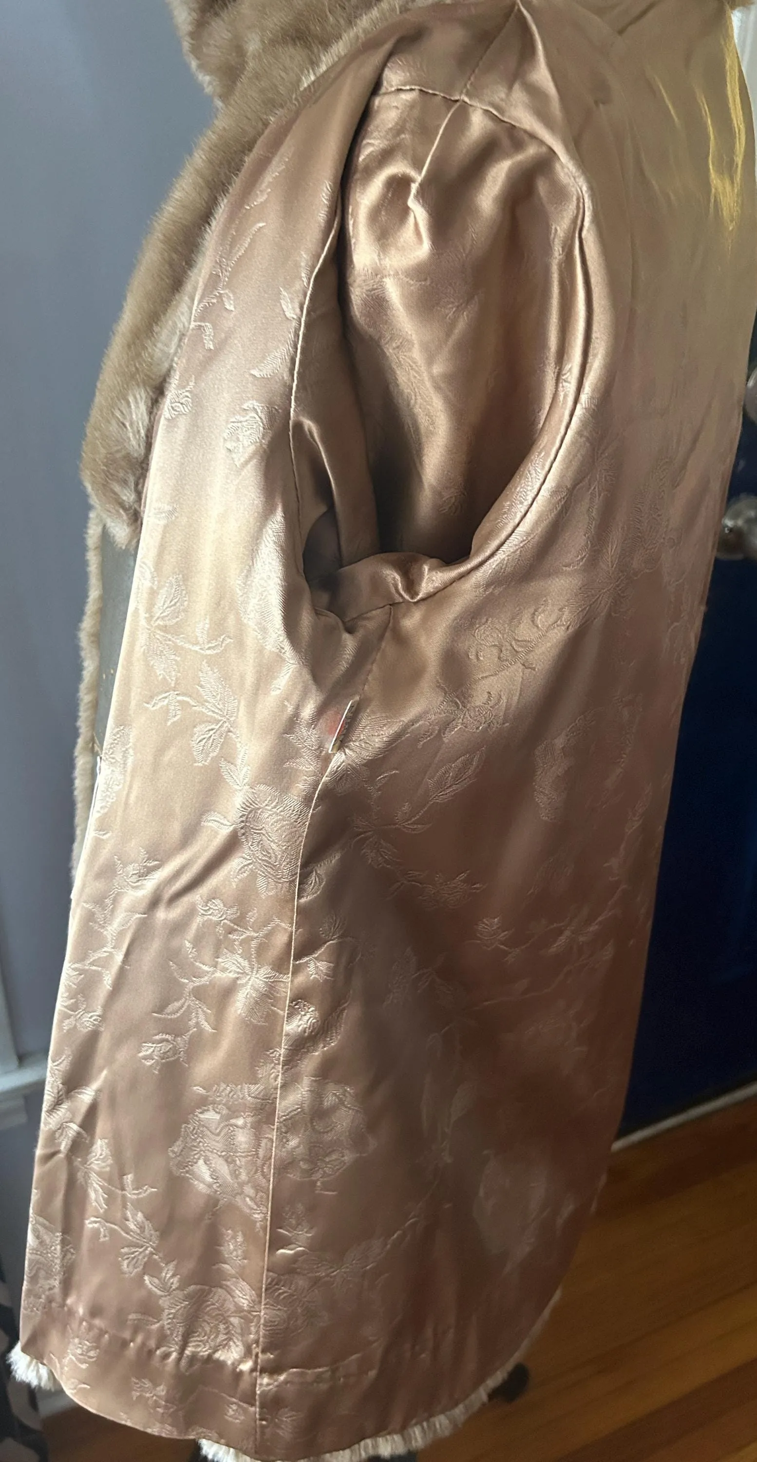 Vintage Mincara Styled By Russel Taylor Faux Fur Acrylic Brown Coat XL