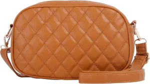 VK Lightweight Soft Quilted Vegan Leather Shoulder Bag for Women Classic Crossbody with Adjustable Strap and Top Zipper