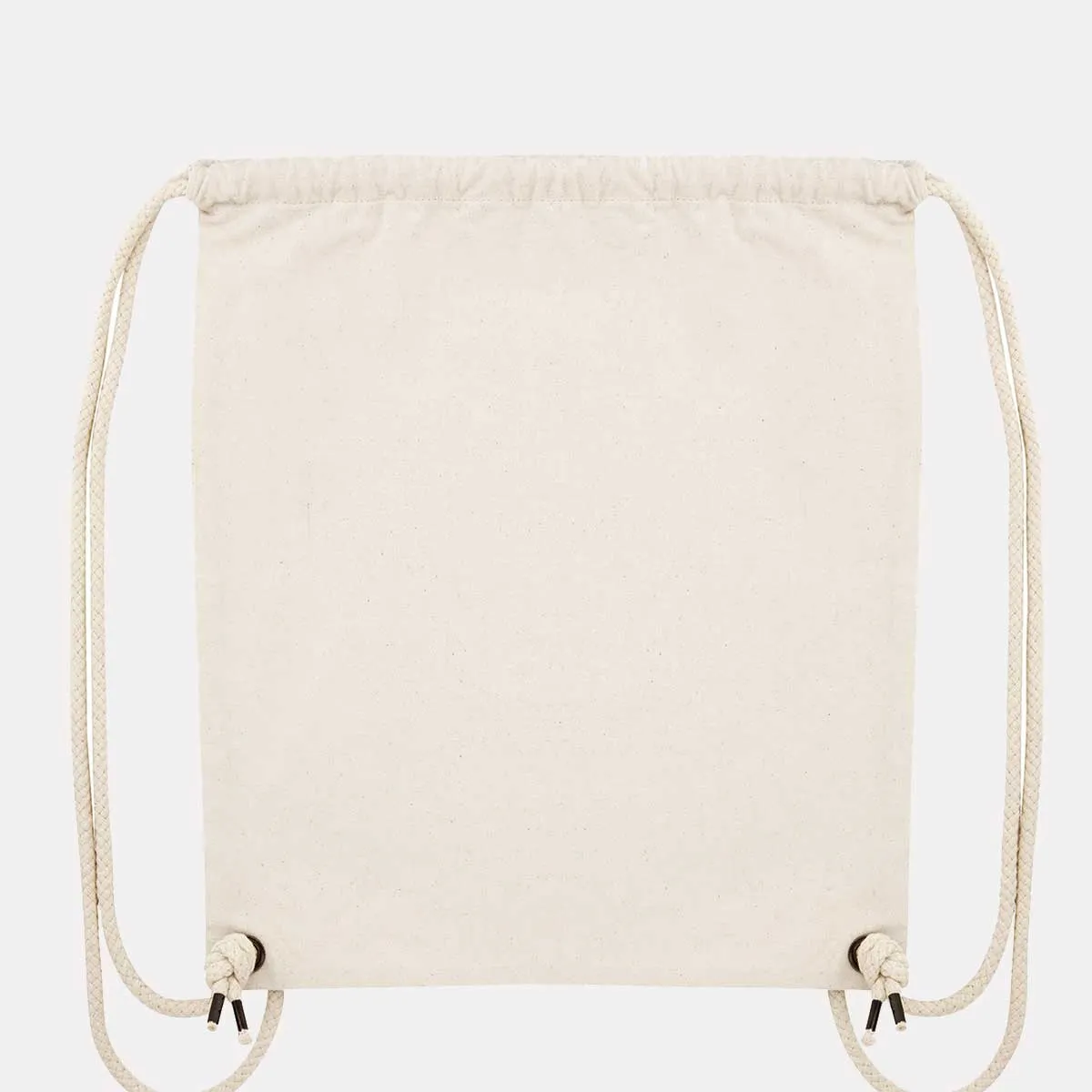 VO Embroidered Organic Drawstring Bag, Vegan Gift
