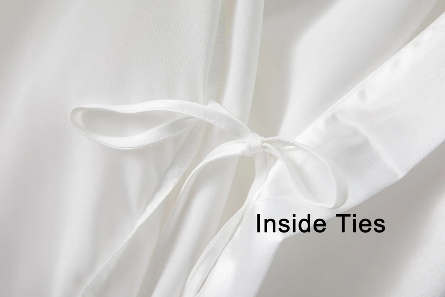 VOGUEMAX Womens Long Bride Bridesmaid Robe Lace Trim Sleepwear Getting Ready of Wedding Silky Kimono Robe