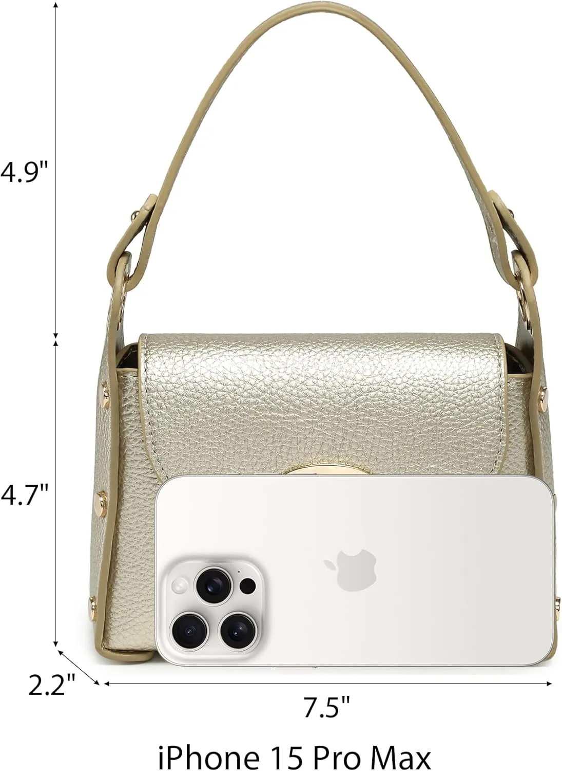 VONMAY Women Small Crossbody Bag Studded Evening Bags Clutch Purse Satchel Handbag for Wedding Prom Cocktail Party