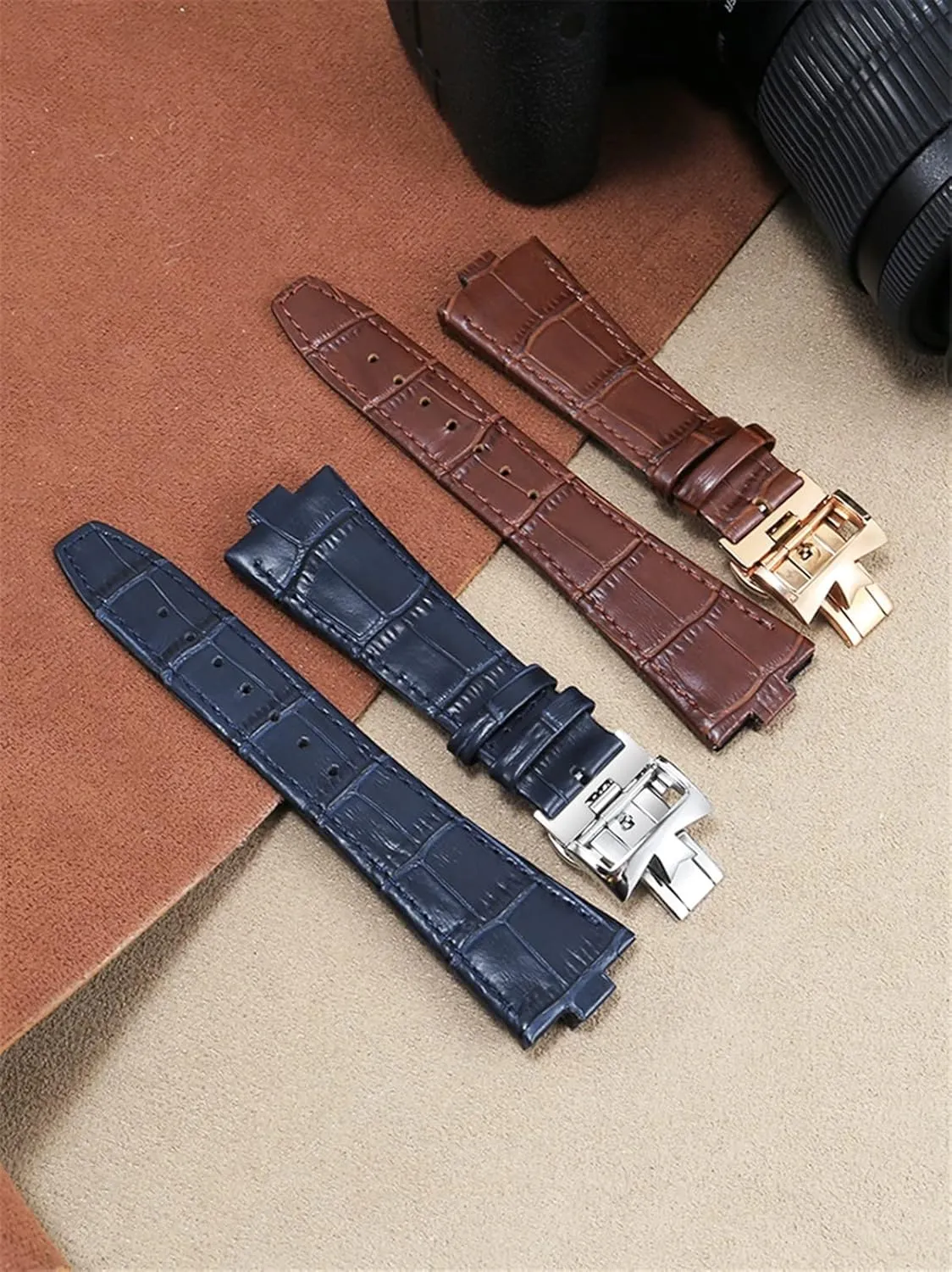 Watch Strap Rubber Strap Silicone Strap Universal Strap Buckle Strap Cowhide Strap Nylon Leather Silicone Strap Folding Buckle Strap Watch Strap Strap