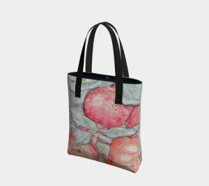 Watercolor Bag Final call Apples Tote Well-tested