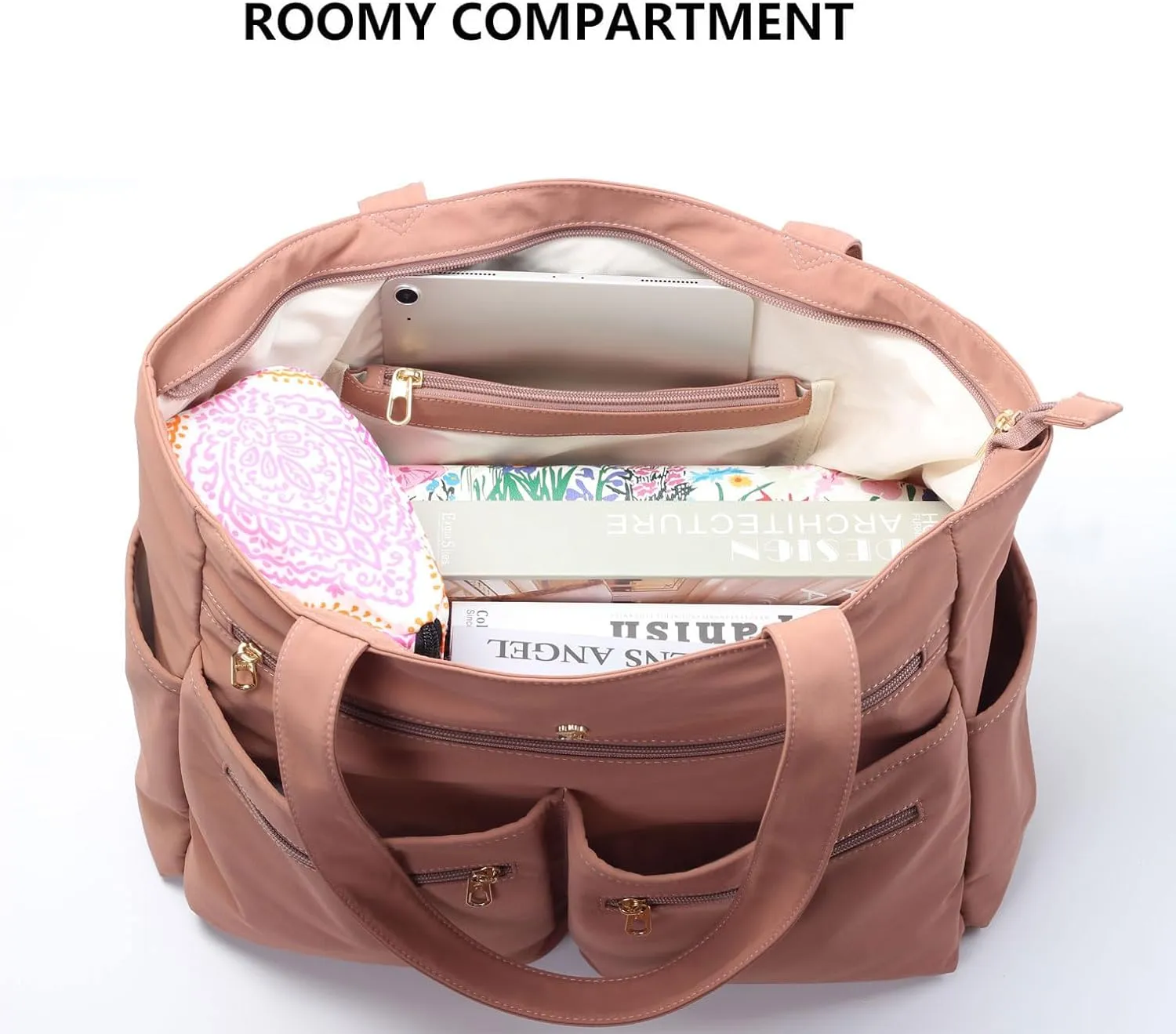 Weekender Bag Carry On Bag Overnight Tote Travel Duffle with 13 Pockets for Travel,Work，Gym,Beach,Teacher,Nurse