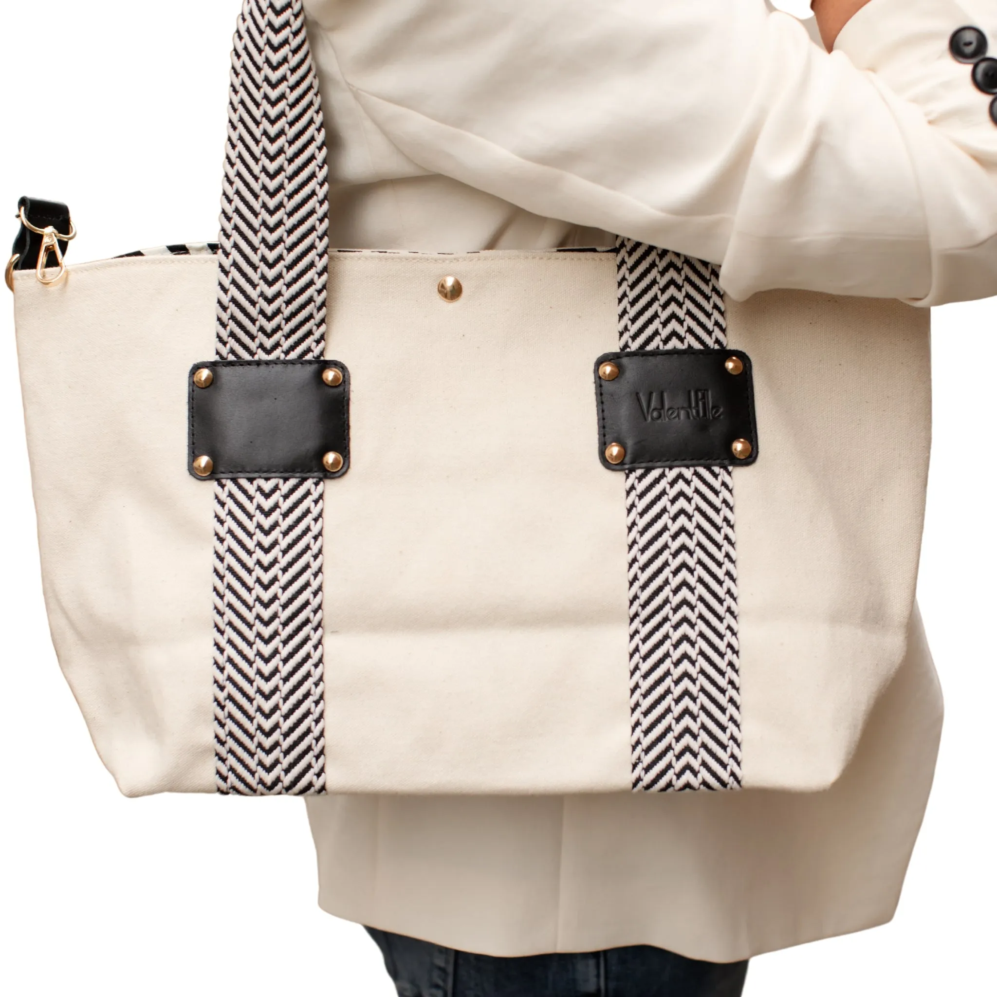 White Canvas Tote Bag WS
