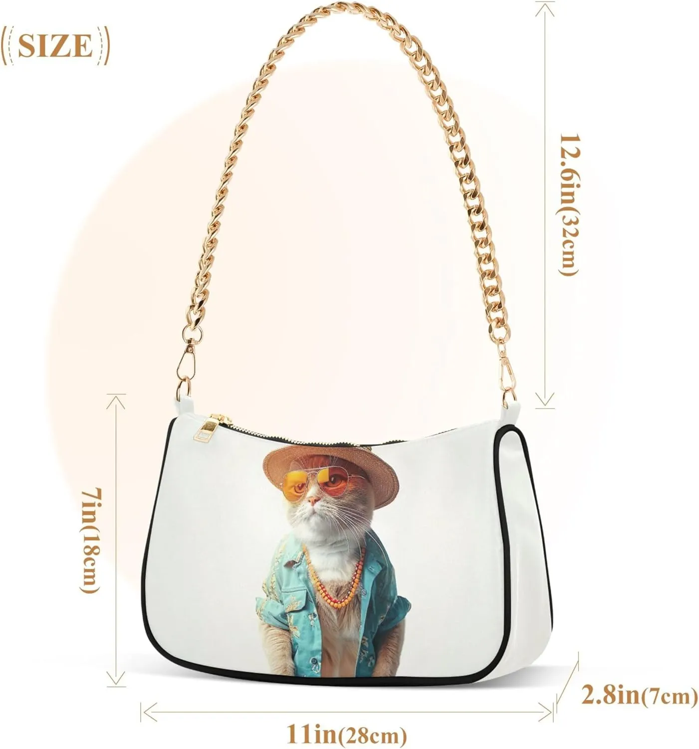 White Couple Llamas on Green Women's Purse Hobo Tote Bags Women's Designer Handbag Evening Shoulder Bags