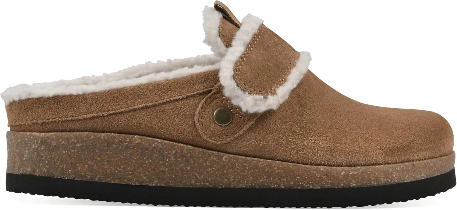 WHITE MOUNTAIN Women's Baylen Faux Fur Footbed Clog