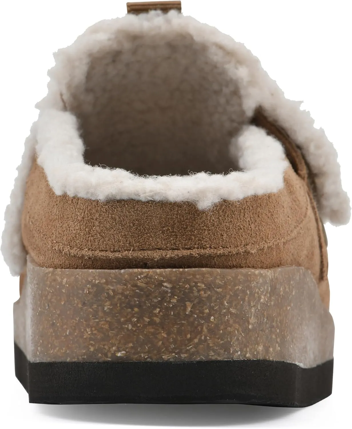 WHITE MOUNTAIN Women's Baylen Faux Fur Footbed Clog