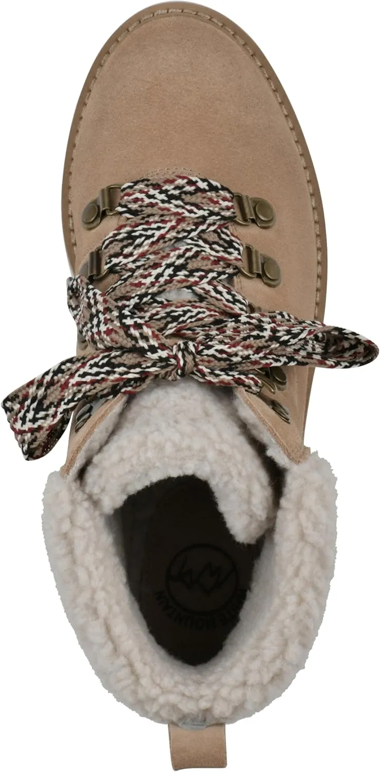 WHITE MOUNTAIN Women's Gloving Faux Fur Hiker Bootie