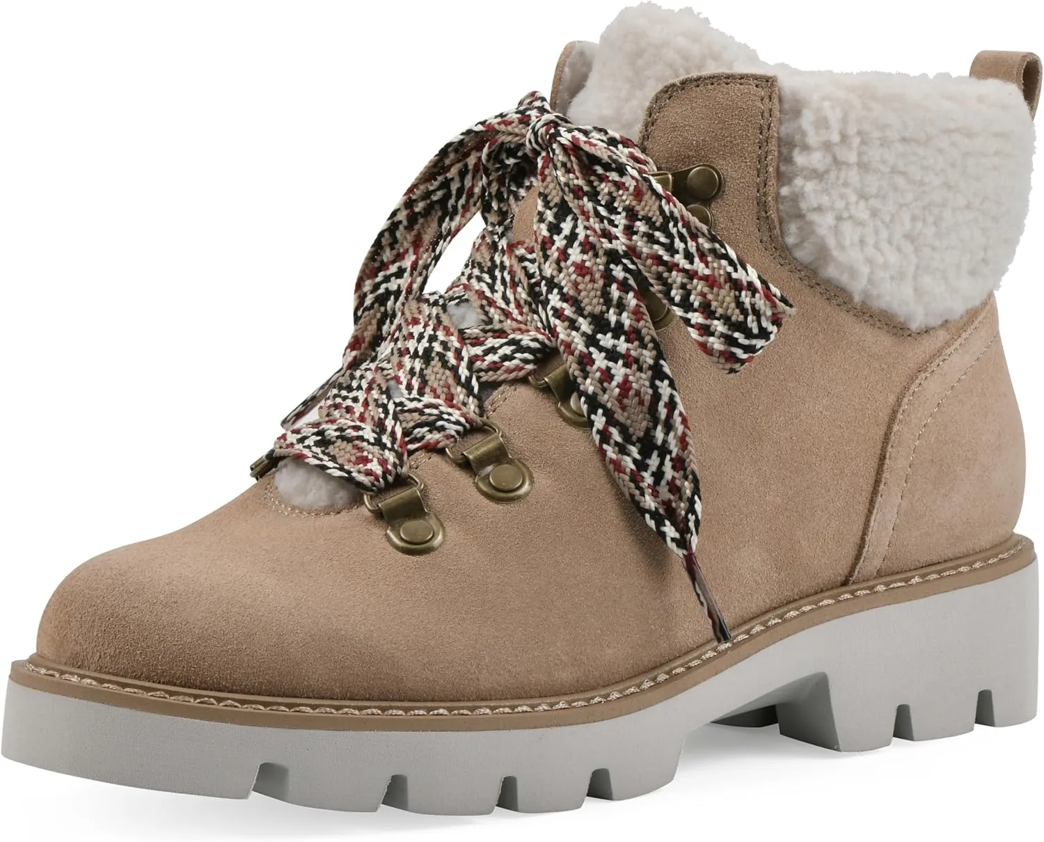 WHITE MOUNTAIN Women's Gloving Faux Fur Hiker Bootie