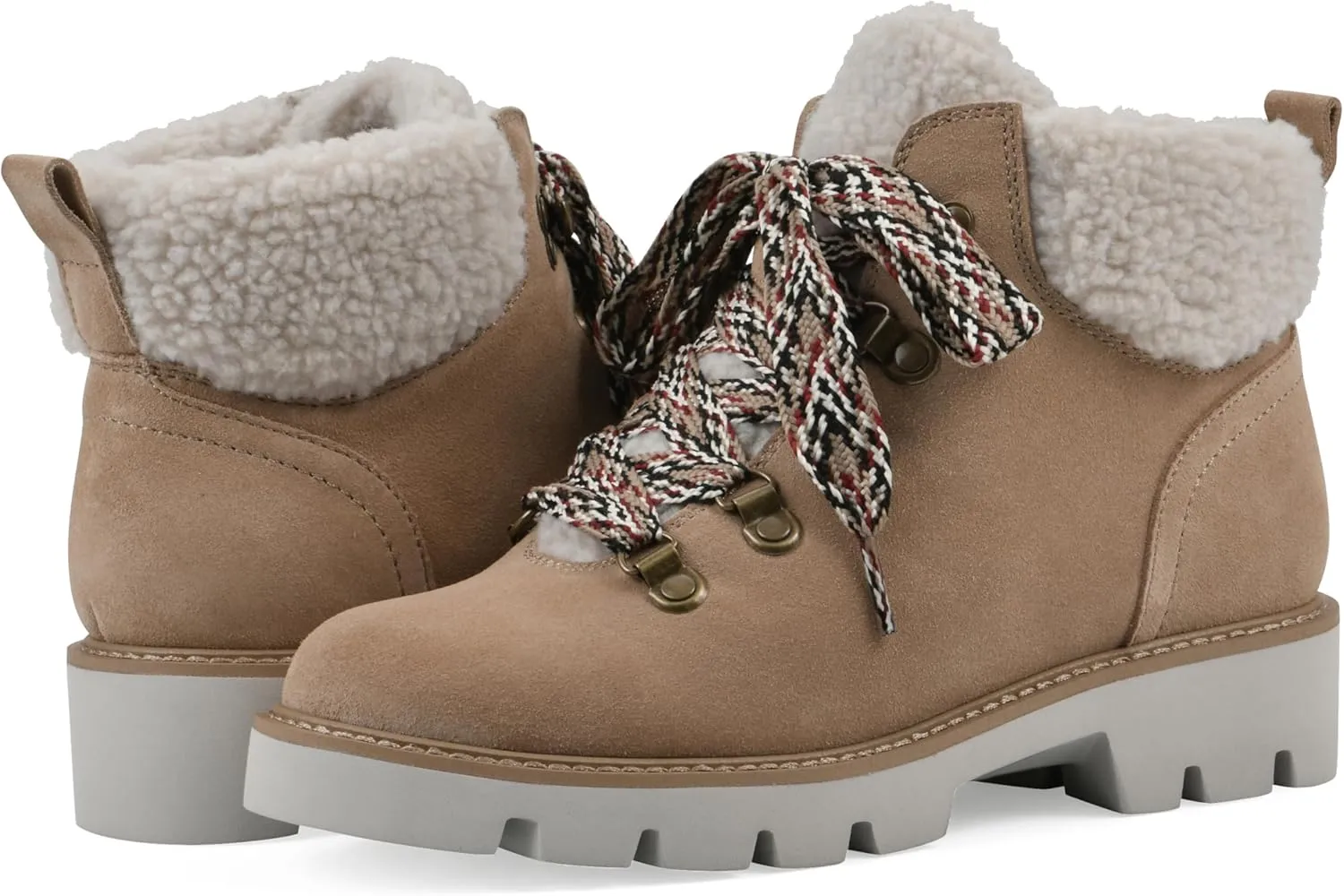 WHITE MOUNTAIN Women's Gloving Faux Fur Hiker Bootie