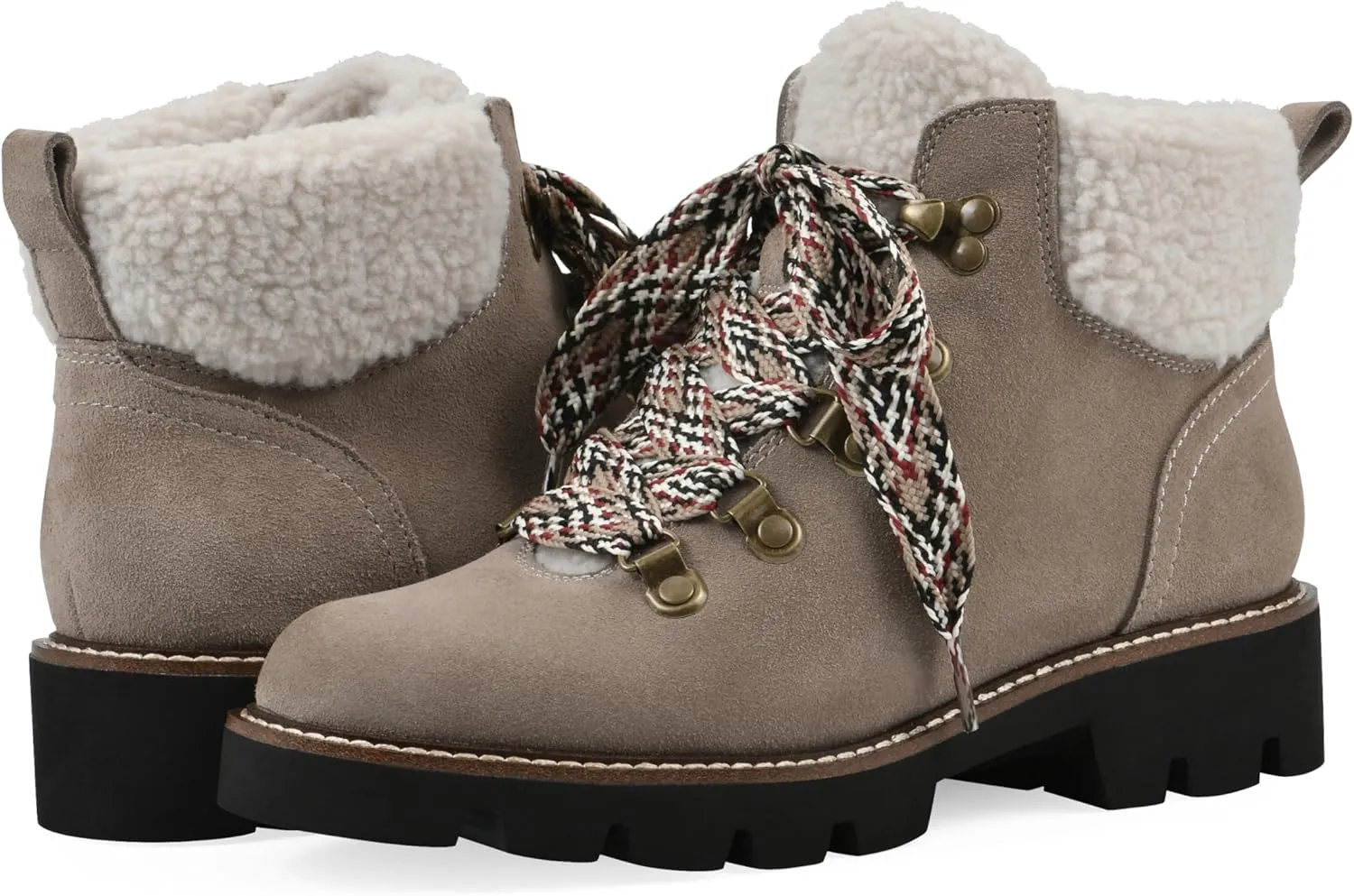 WHITE MOUNTAIN Women's Gloving Faux Fur Hiker Bootie
