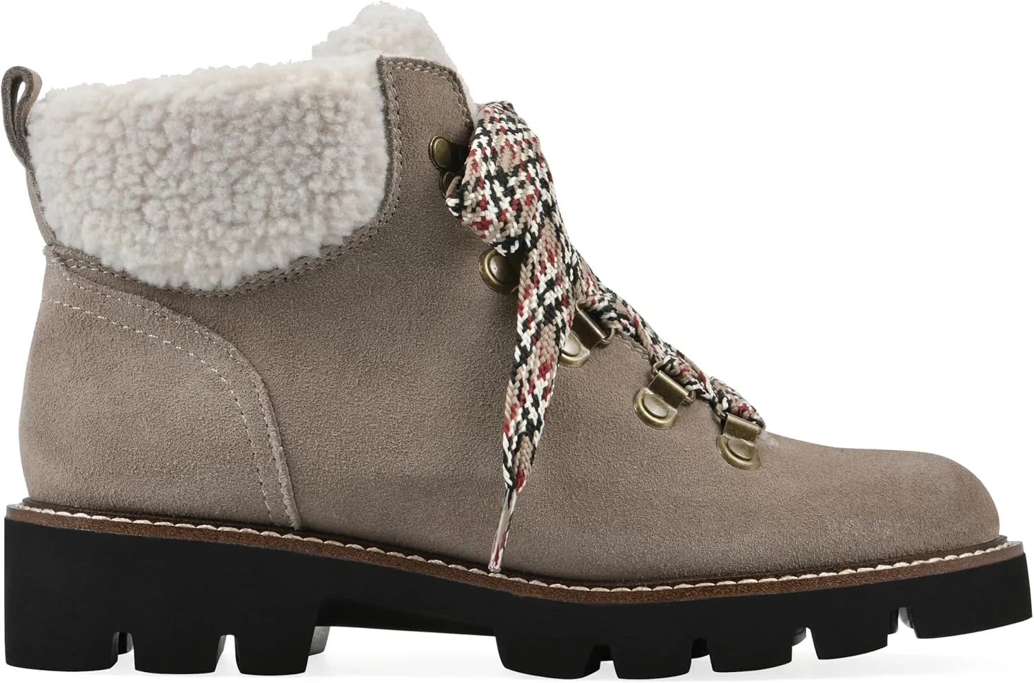WHITE MOUNTAIN Women's Gloving Faux Fur Hiker Bootie