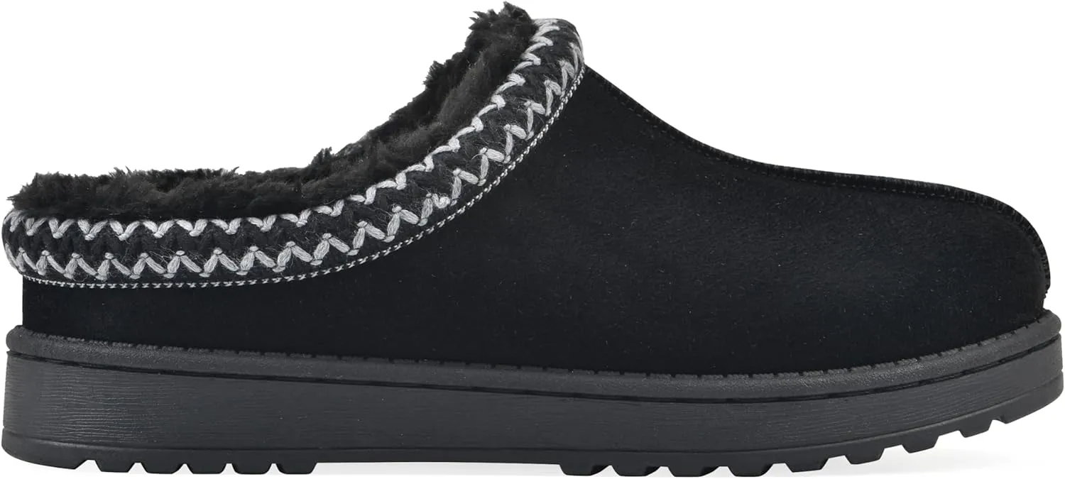 WHITE MOUNTAIN Women's Icebin Faux Fur Slipper Clog