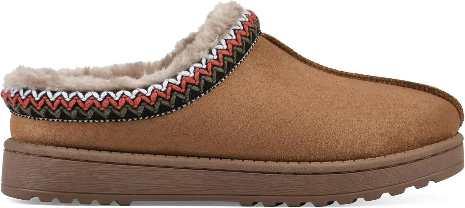 WHITE MOUNTAIN Women's Icebin Faux Fur Slipper Clog