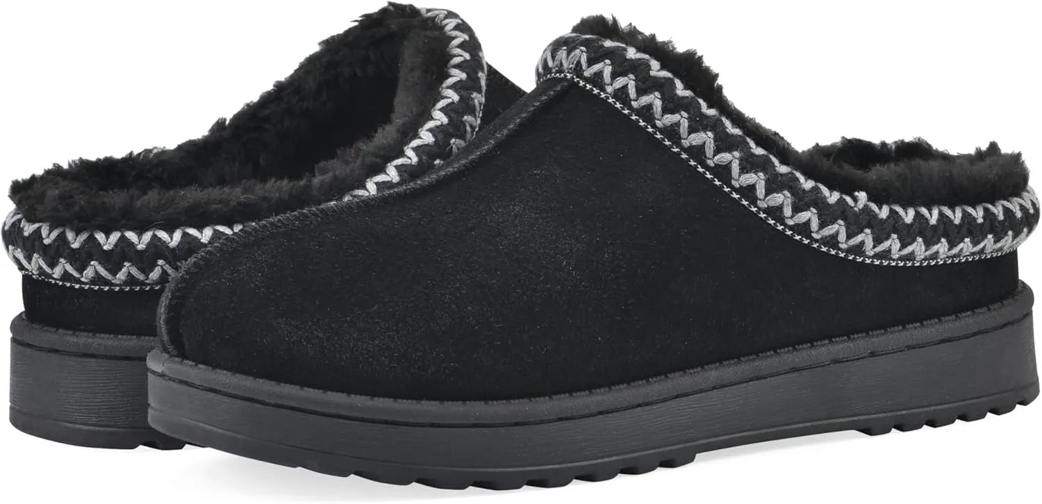 WHITE MOUNTAIN Women's Icebin Faux Fur Slipper Clog