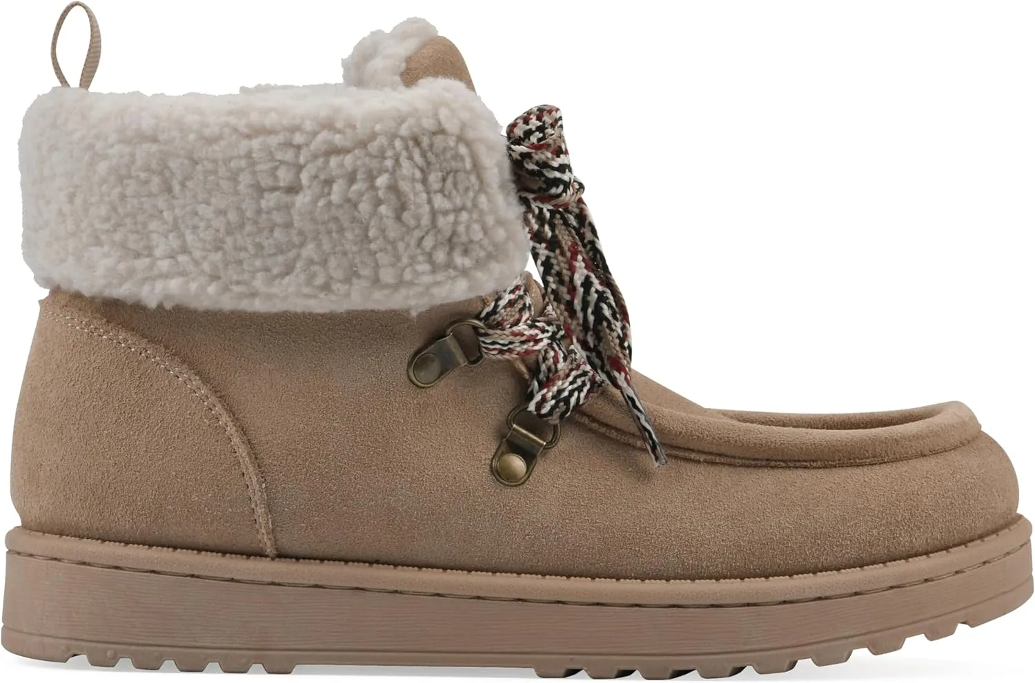 WHITE MOUNTAIN Women's Icebox Faux Fur Moc Toe Bootie