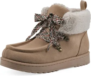 WHITE MOUNTAIN Women's Icebox Faux Fur Moc Toe Bootie