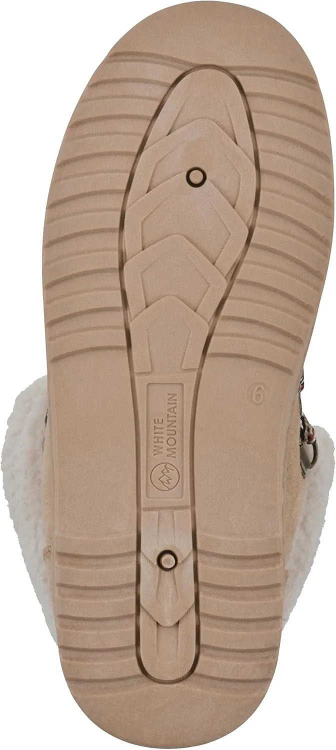WHITE MOUNTAIN Women's Icebox Faux Fur Moc Toe Bootie