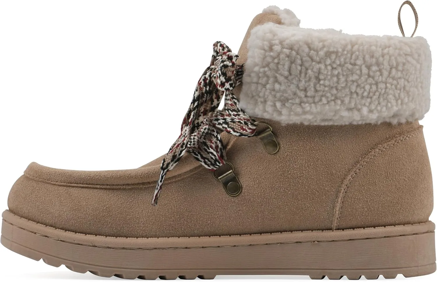 WHITE MOUNTAIN Women's Icebox Faux Fur Moc Toe Bootie