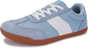 WHITIN Women's Wide Toe Box Barefoot Shoes | Suede Patchwork Design