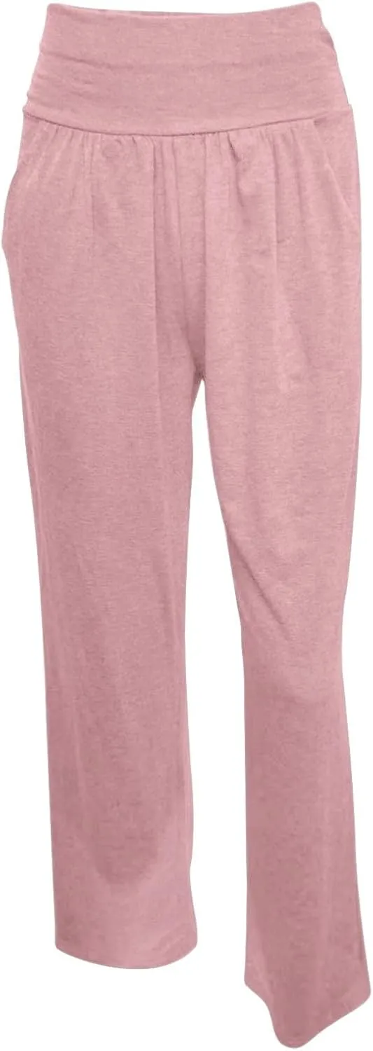Wide Leg Yoga Pants for Women Elastic High Waisted Casual Trousers Pull On Summer Baggy Athletic Workout Sweatpants