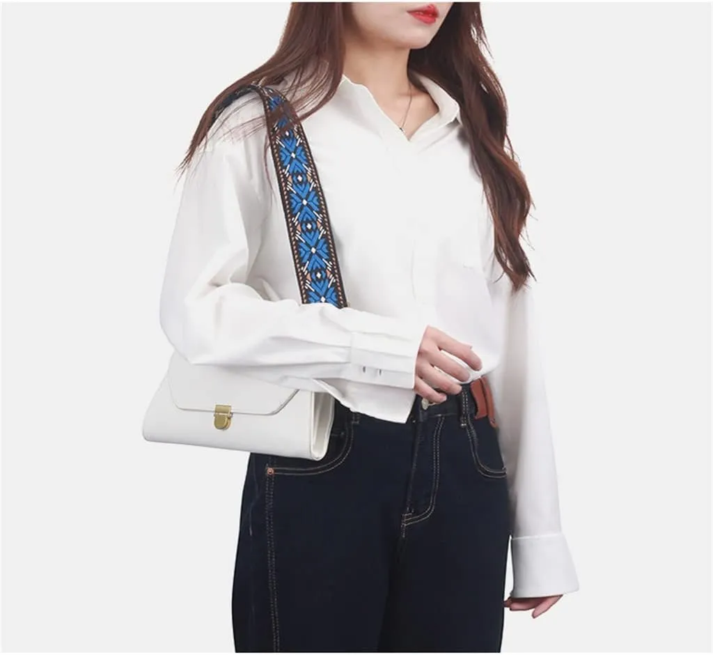 Wide Shoulder Bag Strap Accessories Embroidered Bag Strap Replacement Straps Printed Canvas Cross Body