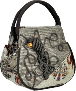 Women and Ladies Peacock embroidery Sequins Canvas Wallet