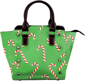 Women Handbag Large Capacity Shoulder Bag Studded Rivet Tote Satchel