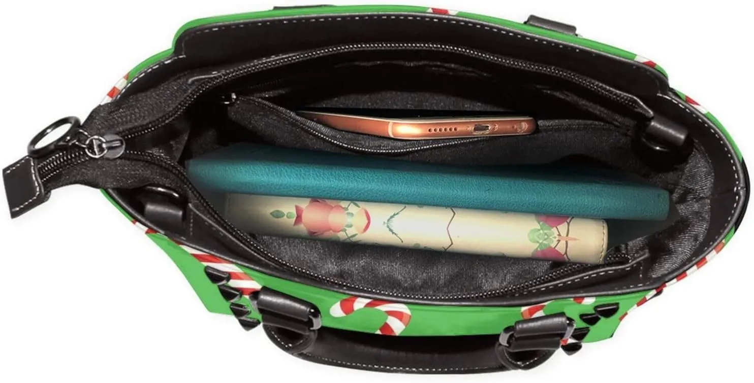 Women Handbag Large Capacity Shoulder Bag Studded Rivet Tote Satchel