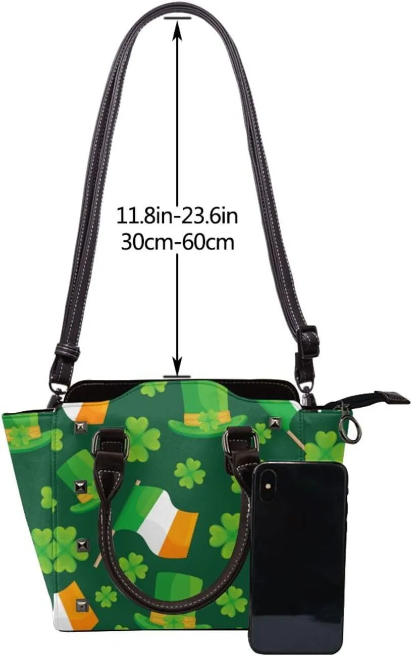 Women Handbag Large Capacity Shoulder Bag Studded Rivet Tote Satchel