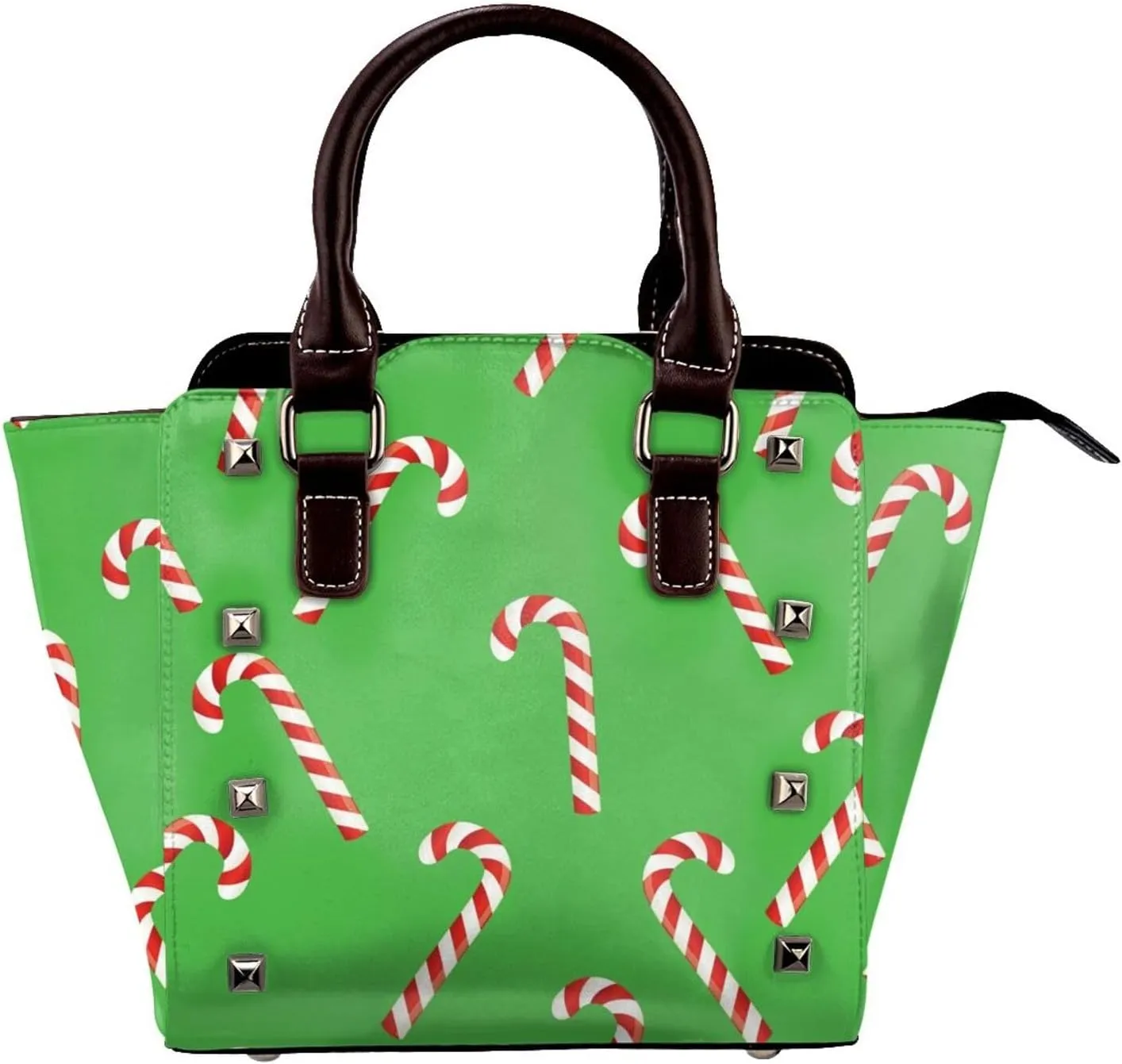 Women Handbag Large Capacity Shoulder Bag Studded Rivet Tote Satchel