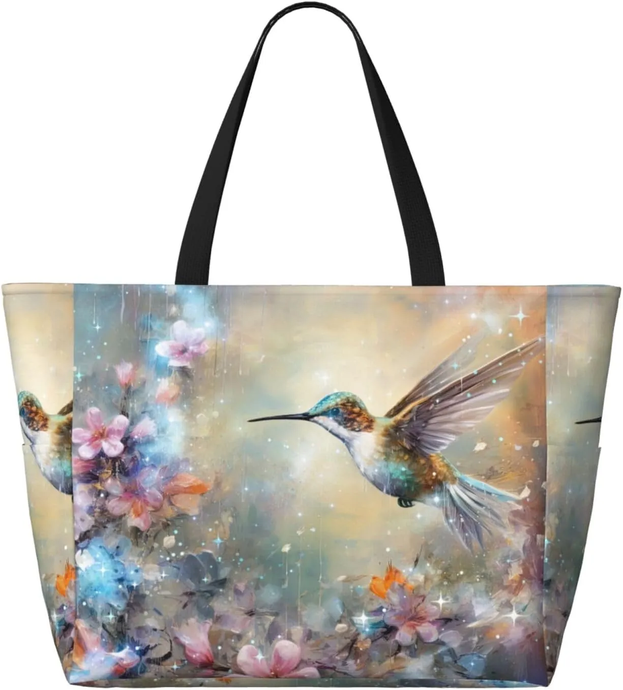 Women Large Beach Bag Travel Weekender Foldable Tote Bag for Pool Beach Vacation Gym