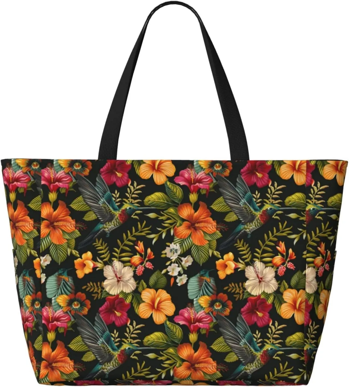 Women Large Beach Bag Travel Weekender Foldable Tote Bag for Pool Beach Vacation Gym