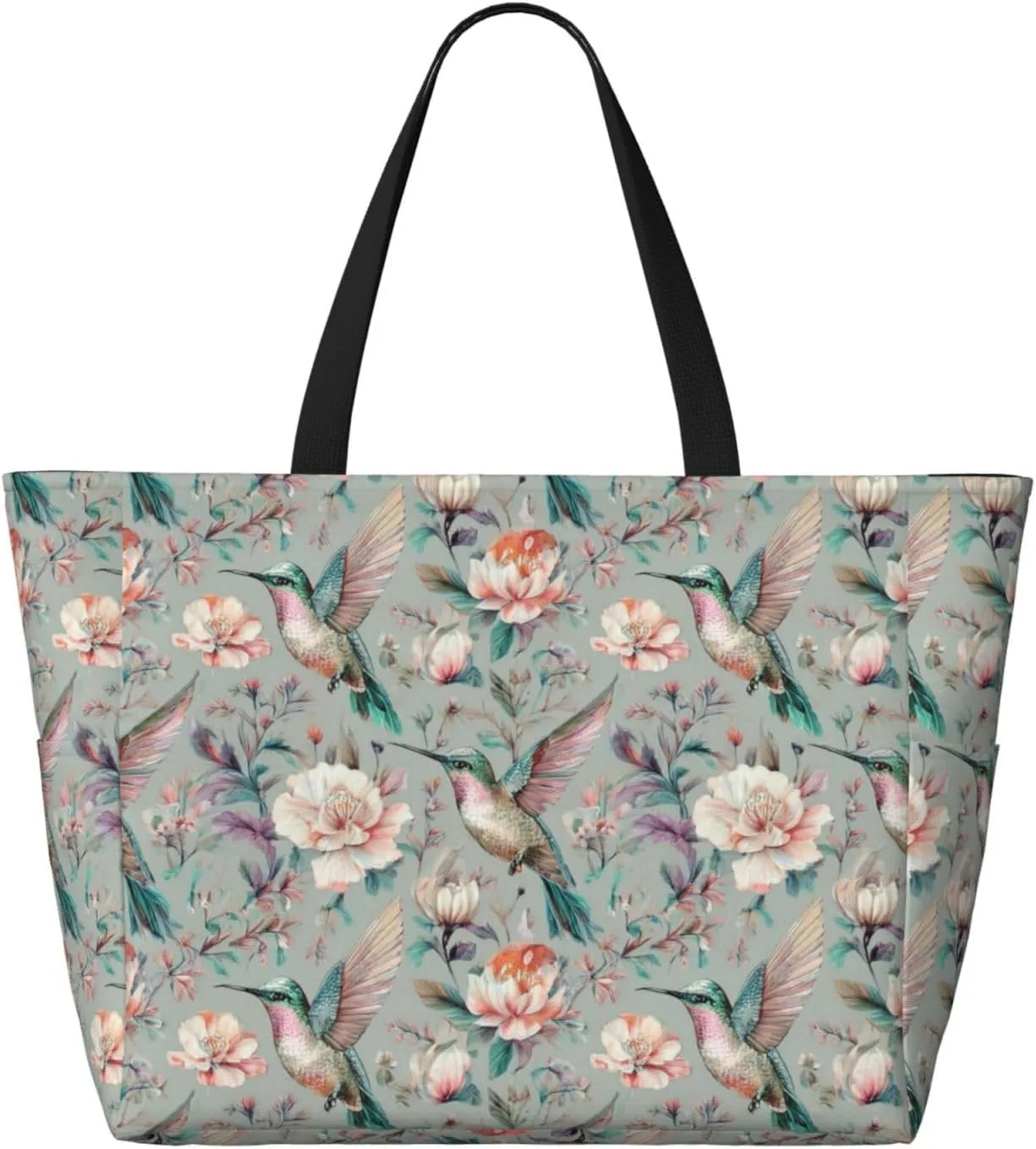 Women Large Beach Bag Travel Weekender Foldable Tote Bag for Pool Beach Vacation Gym