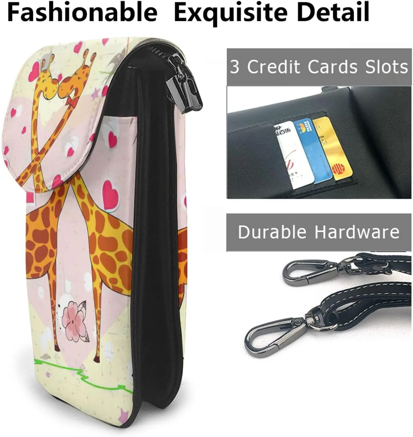 Women PU Leather Kawaii Embroidered Cute Mini Green Military Camo Print Crossbody Cell phone Bag/Coin Purse
