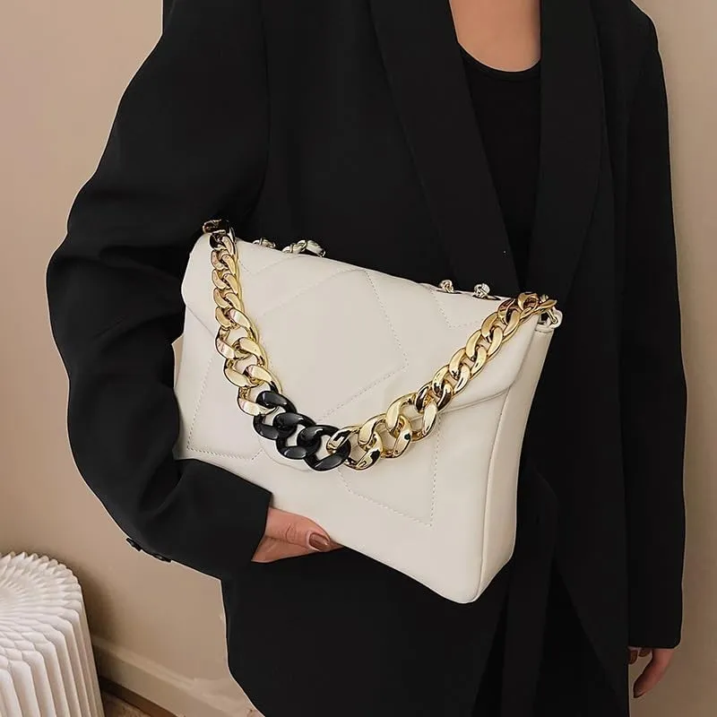 Women Shoulder Bags, Fashion Luxury Designer Handbags For Women Leather Chain Single Shoulder Bag