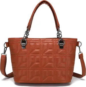 Women's bag women shoulder crossbody bag embroidered thread rhombus chain bag multifunctional handbag