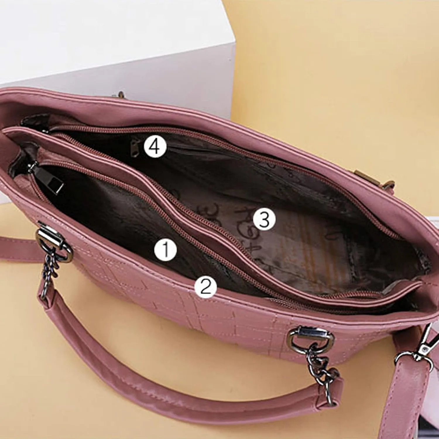 Women's bag women shoulder crossbody bag embroidered thread rhombus chain bag multifunctional handbag